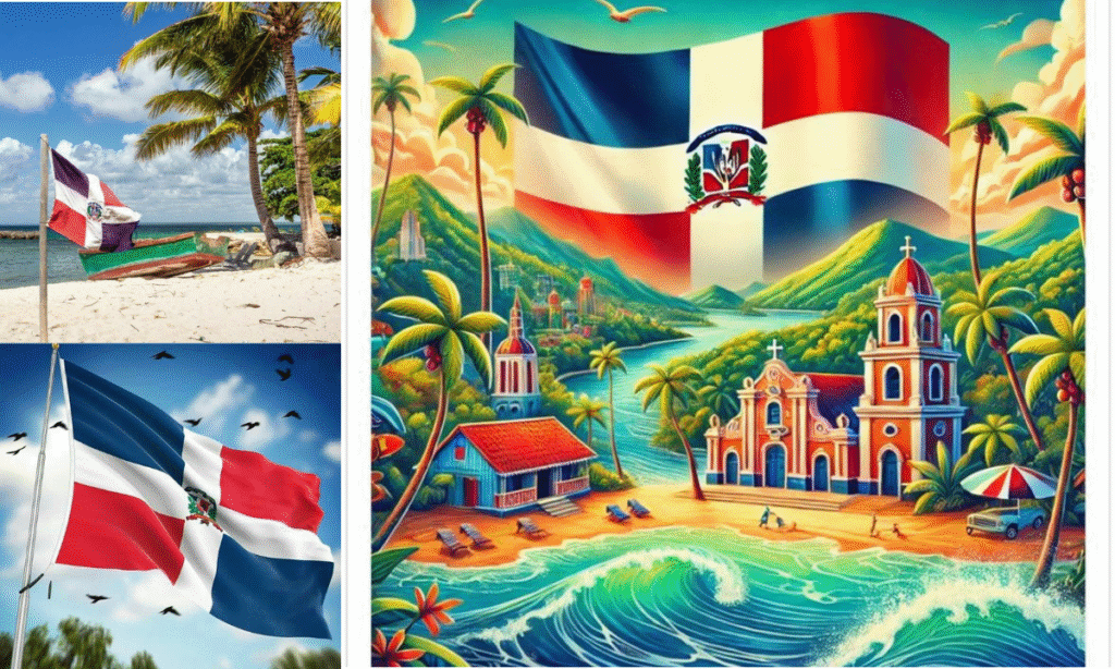 Dominical Republic Flag DP