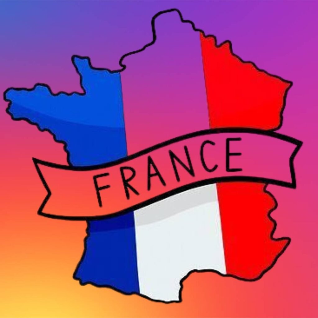 France Flag drawing easy