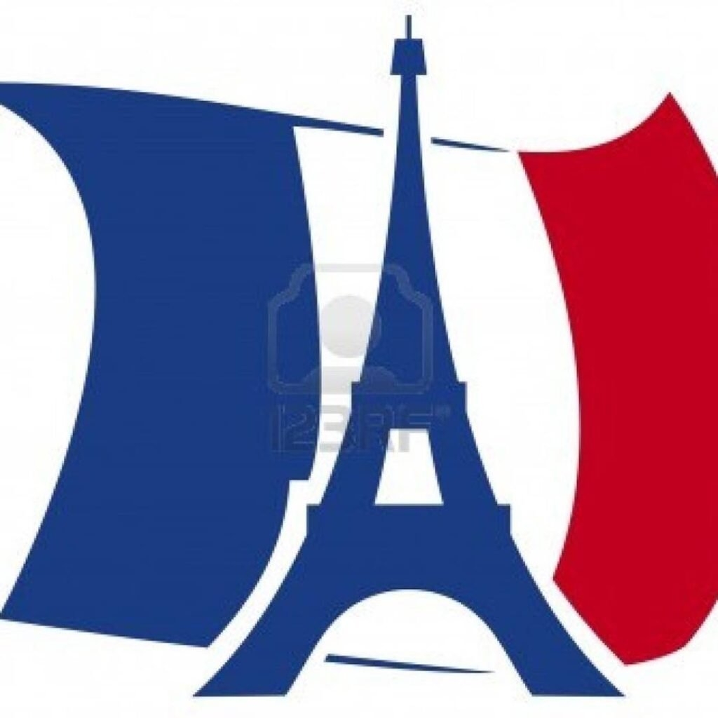 France Flag drawing easy