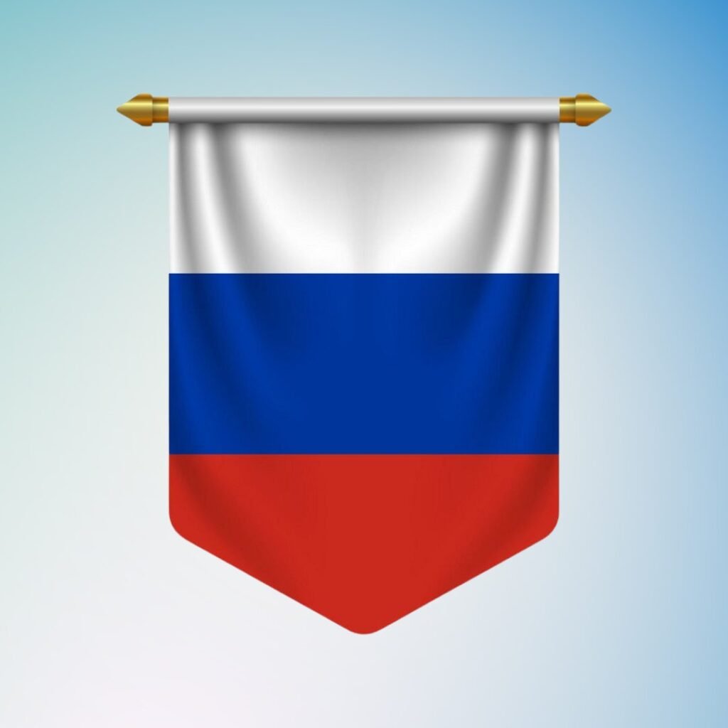Russia Flag Colour