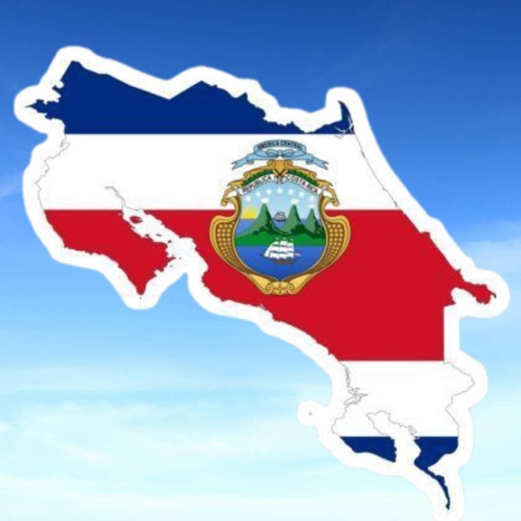 Costa Rica Flag DP Pics