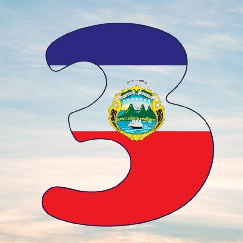 Costa Rica Flag DP Photos