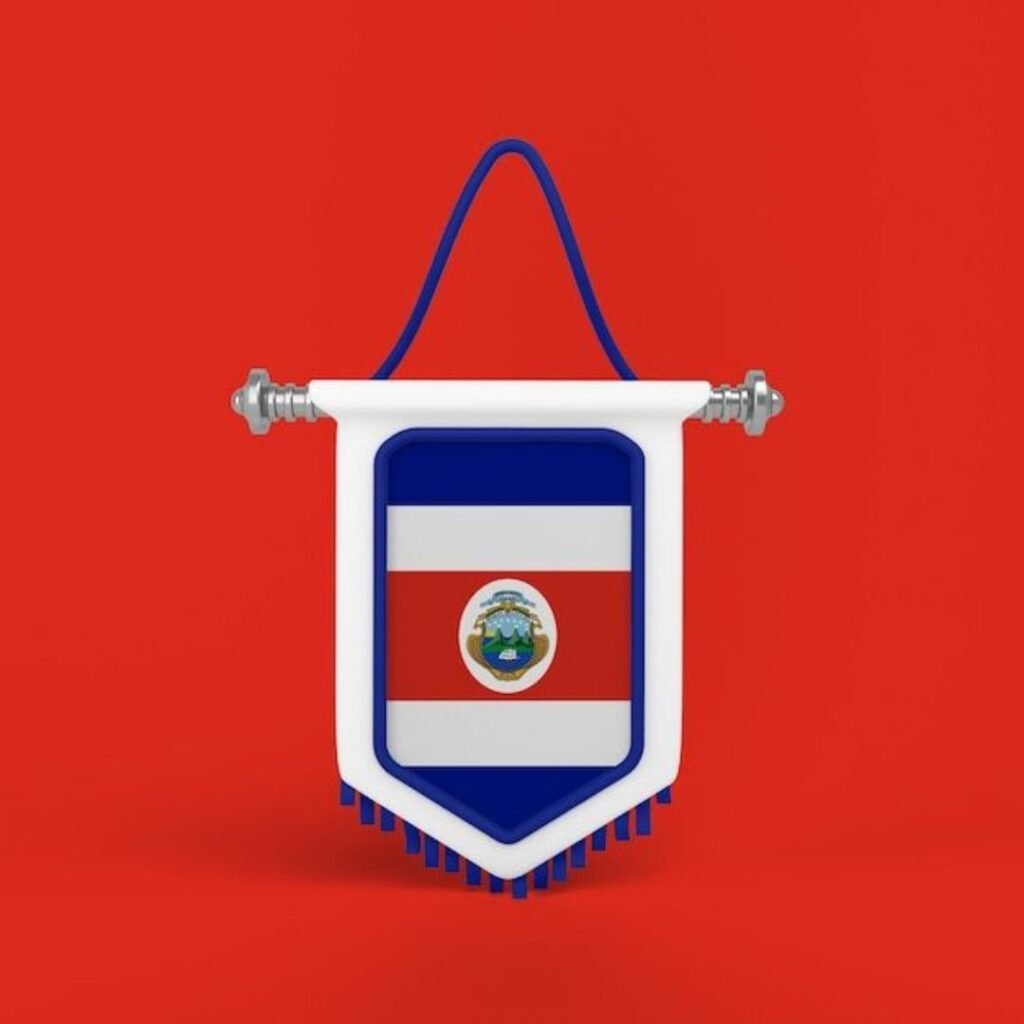 Costa Rica Flag DP